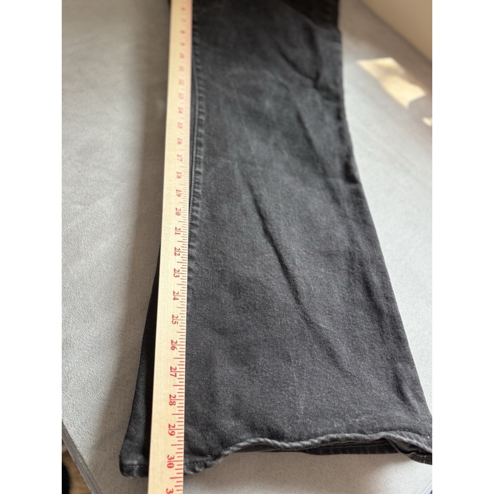 Madewell Womens The Perfect Vintage Flare Jeans Sz 33 Black Stretch Minimalist - Picture 6 of 11